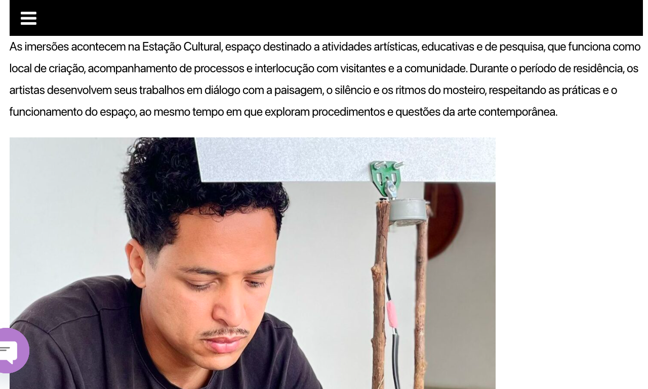 Mosteiro Zen Morro da Vargem, recebe o artista Victor Gonçalves